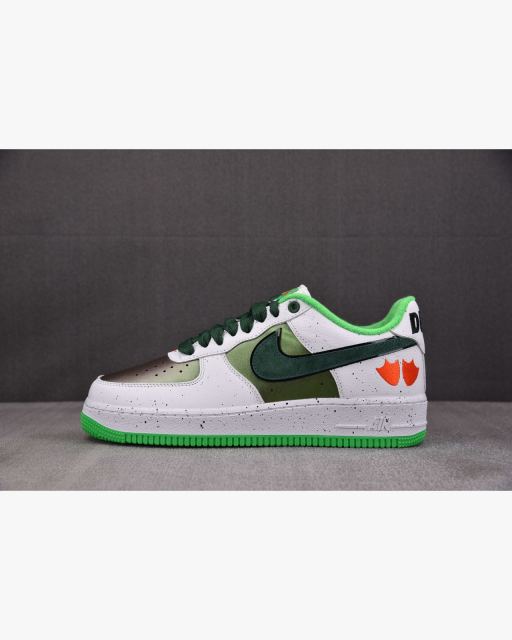 NIKE Air Force 1 Low Ducks of a Feather University Oregon E 화이트올리브그린 대표 미리보기
