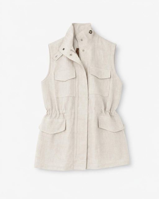 Loro Piana 린넨 하이넥 조끼 대표 미리보기