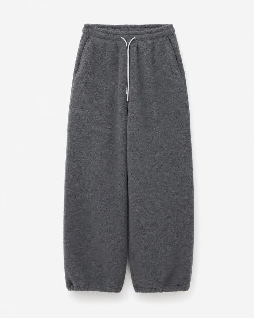 Alexander Wang 다크그레이 와이드핏 조절 끈 밴딩 팬츠 HH1746 대표 미리보기