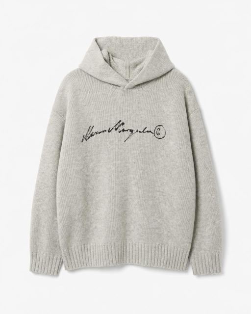 Maison Margiela 그레이 후드 니트 대표 미리보기