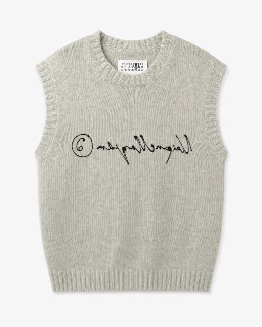 Maison Margiela 그레이 니트 베스트 대표 미리보기