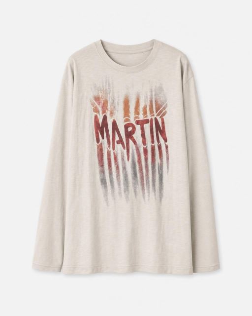 MARTIN 로고 프린트 롱슬리브 티셔츠 대표 미리보기